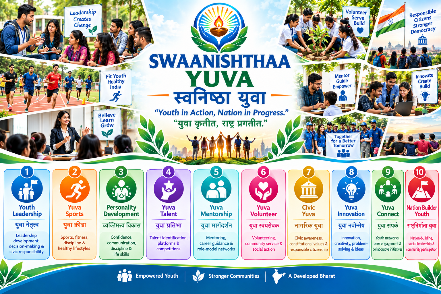 Youth Leadership & Development 6.swaanishthaa yuva youth in action